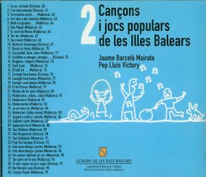2 Cançons i jocs populars de les Illes Balears CD