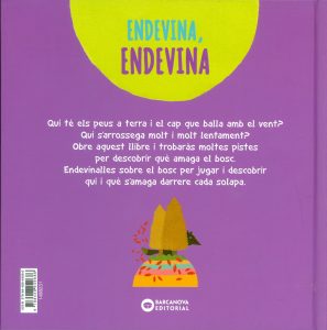 ENDEVINA, ENDEVINA EL BOSC (contraportada)