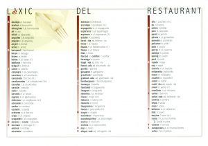 Vocabulari restaurant