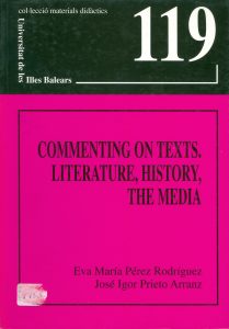 Portada Commenting on texts