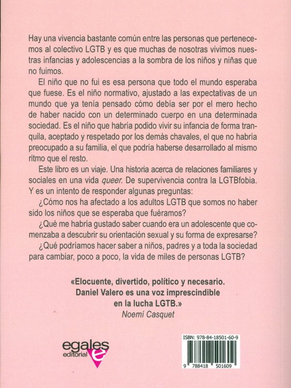 El niño que no fui CONTRAPORTADA